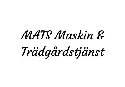 Mats Maskin & Trädgårdstjänst Logo